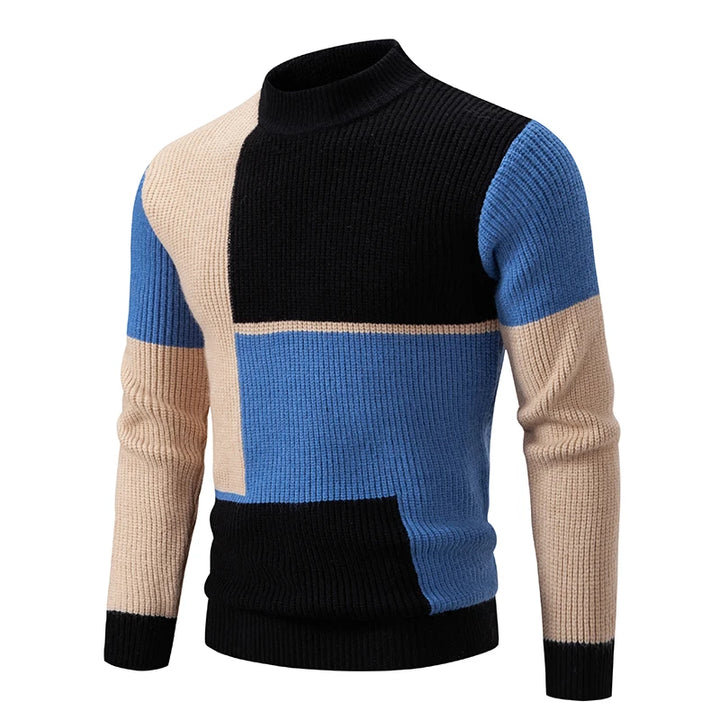 Abhor™ - Stilfuld farveblok-sweater til mænd