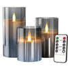 Indlæs billede i gallerifremviser, GlowFlame™ | LED stearinlyslampe med fjernbetjening - sæt af 3